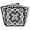 Homeroots 12" X 12" Black White and Gray Baz Peel and Stick Removable Tiles 555902 - alternate 4
