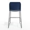 Flash Furniture Commercial Navy Plastic Stack Barstools, Contoured Backs and Sled Bases-Set of 3, 3PK 3-RUT-239AH-BS-NV-GG - alternate 4