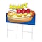 Signmission Kraut Dog Die Cut Yard Sign & Stake outdoor plastic coroplast window, C-DC-2436-Kraut Dog19 C-DC-2436-Kraut Dog19 - alternate 1