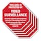 Signmission This Area Is Protected by Video Sur, 10 inch X 10 inch, Aluminum Metal Signs, 5PK OC-A-5Pack-10-316 - alternate 1