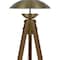 Homeroots 55" Brass Tripod Floor Lamp With Antiqued Brass Dome Shade 526335 - alternate 4