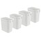 Acrimet Wastebasket, Deskside Bin, 3.25 Gallon/13 Quart/ 12 Liter (Plastic) (White Color), 4PK 576.5 - alternate 1