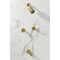 Kingston Brass Double-Handle Tub and Shower Faucet, Brushed Brass KBX8147KPS - alternate 2
