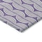 Homeroots 3' X 5' Purple And Ivory Ogee Washable Indoor Outdoor Area Rug 601596 - alternate 2
