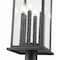 Z-Lite Tiberius 6 Light Outdoor Post Mounted Fixture, Black/Clear Seedy, 14.25 In W x 116.75 In H 5017PHXLR-564P-BK - alternate 2
