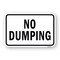 Signmission No Dumping, Heavy-Gauge Aluminum Rust Proof Parking Sign, 18" H, A-1824-25086 A-1824-25086 - alternate 1