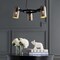 Jonathan Y Loki 22" 3-Light Adjustable Metal LED Chandelier, Brushed Nickel/Black JYL6128A - alternate 7