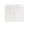 James Martin Vanities Chicago 36 in. Single Vanity, Glossy White, w/ 3 CM White Zeus Silestone Top 503-V36-GW-3WZ - alternate 3