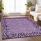 Homeroots 3' X 5' Purple Animal Print Washable Indoor Outdoor Area Rug 607662 - alternate 4