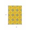 Homeroots 3' X 5' Yellow And Teal Blue Geometric Washable Indoor Outdoor Area Rug 613452 - alternate 2