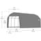 Shelterlogic ShelterCoat 12 x 28 x 11 ft Green Garage Barn 90254 - alternate 5