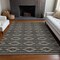Homeroots 3' X 5' Black And Beige Geometric Washable Indoor Outdoor Area Rug 599604 - alternate 5