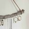 Uniquewise 32-inch Natural Jujube Wooden Log Hanging Farmhouse Wall Decor with 8 Hooks for Wall Accessories QI004776-8 - alternate 4