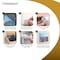 Azar Displays Gallery Wall Set: (2) 8x10 and (1) 16x20 Sign Holders with 1 in WHITE Caps and Standoffs 105720-WHT - alternate 5
