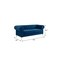 Homeroots 91" Navy Blue Velvet Chesterfield Solid Wood Sofa 543957 - alternate 6