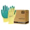 Bison Life Latex Crinkle Coated Work Gloves, Ultra Stretch Grip Gloves for Utility, Yellow/Green, 120Pairs, 120PK BLZ-ESRG-18YGR-A - alternate 1