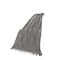 Homeroots 50" X 60" Gray Woven Cotton Throw Blanket with Fringe 516544 - alternate 1
