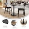 Flash Furniture Commercial 24" Black Faux Marble HPL Tabletop with Black Table Height RD Base ST-RD24-BKMAR-TR18-GG - alternate 5