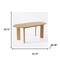 Homeroots 66" Natural Solid Wood Oval Dining Table 712221 - alternate 3