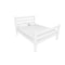 Homeroots White Solid Wood Full Bed Frame 546960 - alternate 1
