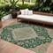Homeroots 9' X 12' Emerald Beige And Brown Oriental Washable Indoor Outdoor Area Rug 605245 - alternate 1