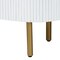 Bali & Pari Beyla Mid-Century White Fluted Wood and Gold Metal 3-Drawer Dresser 249-13931-ZORO - alternate 3