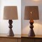 Jonathan Y Orbic Taper 23.5" Rustic Cottage Resin/Metal LED Table Lamp w/Paper Rope Shade, Dark Brown Wood Finis JYL9202B - alternate 3