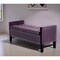 Homeroots 50" Plum and Black Upholstered Velvet Bench with Flip top 530657 - alternate 2