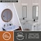Vaxcel Levitt 2 Light Polished Nickel Mid Century Modern Industrial Bathroom Vanity Fixture Clear Glass W0389 - alternate 4