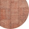 Homeroots 8' Salmon Copper And Gray Round Patchwork Washable Indoor Outdoor Area Rug 581613 - alternate 3
