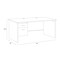 Hirsh Desk Pedestal, 30 in D X 29 1/2 in H, 66 in W X Steel, Black/Walnut 20543 - alternate 3