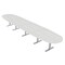Skutchi Designs 18ft Conference Table With Power Unit | 18 Person Modular Boval Meeting Table | Harmony Series HAR-BOVL-48X216-T-WA7976-NA - alternate 1