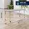 Flash Furniture Commercial Adjustable Height Rectangular Activity Table - Locking Casters-LTGY XU-A3072-REC-LTGRY-T-A-CAS-GG - alternate 2