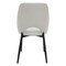 Leisuremod Amalfi Modern Dining Chair - Upholstered Accent Side Chair, Metal Legs, 4PK AC48GR4 - alternate 3