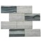 Apollo Tile Gray Beige 11.5 in x 11.5 in Recycled Glass Matte Floor and Wall Subway 9.18 sqft/case, 10PK APLNNR8807GRA - alternate 1