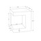 Monarch Specialties Accent Table 25"h, Indoor or Outdoor, Side Table, Nightstand, Square, Grey, Modern I 4130 - alternate 4