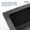 Wrightmaster 33 in. Undermount Single Bowl 18 Gauge Black Stainless Steel Kitchen Sink with Drain ZOR-SS-331912 - alternate 4