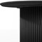 Homeroots 67" Black Wood Double Pedestal Base Oval Dining Table 713568 - alternate 4