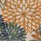 Homeroots 8' Ivory Blue Green And Yellow Floral Indoor Outdoor Runner Rug 548037 - alternate 4