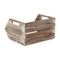 Homeroots 13" Natural Solid Wood Crate 487923 - alternate 3