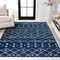 Jonathan Y Aksil Moroccan Beni Souk Navy/Cream 4 ft. x 6 ft. Area Rug MOH208G-4 - alternate 1
