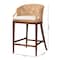 Bali & Pari Lumajang Bohemian Light Honey Rattan and Wood Bar Stool 251-13762-ZORO - alternate 4