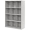 Sandusky Lee Adjustable Open Bin Cubbie Cabinet, 46 in W x 18 in D x 66 in H, 12 Compartments, Gray, Wood IC00461866-05 - alternate 3