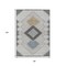 Homeroots 8' X 10' Gray Gold And Charcoal Geometric Washable Indoor Outdoor Area Rug 631918 - alternate 3