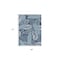 Homeroots 4' X 6' Navy Blue Sky Blue And Ivory Palm Leaf Indoor Outdoor Area Rug 552516 - alternate 4