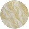 Homeroots 8' Gold Beige And Ivory Round Abstract Washable Indoor Outdoor Area Rug 582988 - alternate 3