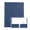 Kaboom Case of Dark Blue Pocket Folders w/Prongs, 11.75"x9.5", Twin Pockets hold 25 sht ea, 11 pt tag board, PK250 54121cs - alternate 3