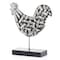 Homeroots 11" Black and Silver Aluminum Tabletop Sculpture 354862 - alternate 1