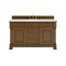 James Martin Vanities Brookfield 60 in. Single Vanity, Honey Oak w/ 3 CM Arctic Fall Solid Surface Top 547-V60S-HNO-3AF - alternate 1