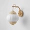 Vidalite Hikari Wall Sconce with Woven Bamboo & White Fabric Shade, Flush Mount Canopy, Japanese Chic Style CE1009199 - alternate 3